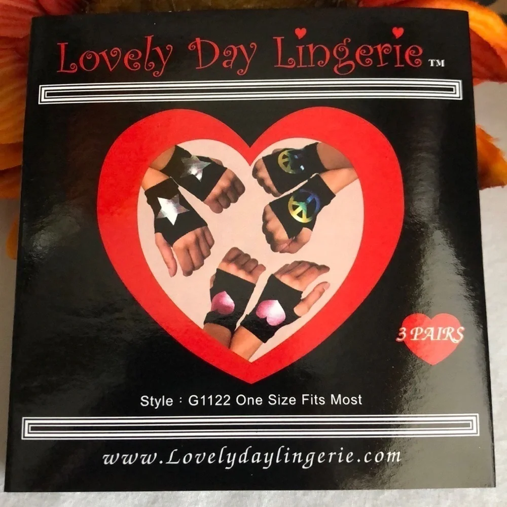 🌻5/$25🌻Lovely Day Lingerie Fingerless Gloves